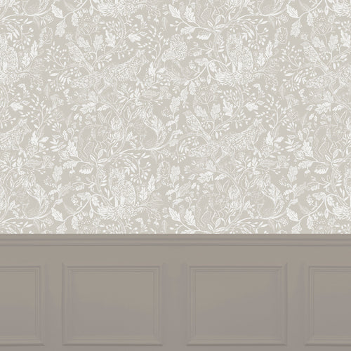 Animal Beige Wallpaper - Cademuir  1.4m Wide Width Wallpaper (By The Metre) Sand Voyage Maison