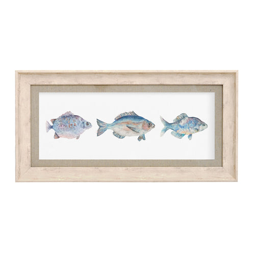 Animal Blue Wall Art - Cafalu  Framed Print Birch/Marine Voyage Maison