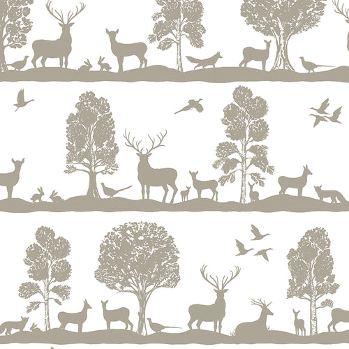 Animal Grey M2M - Cairngorms Printed Cotton Made to Measure Roman Blinds Birch Voyage Maison