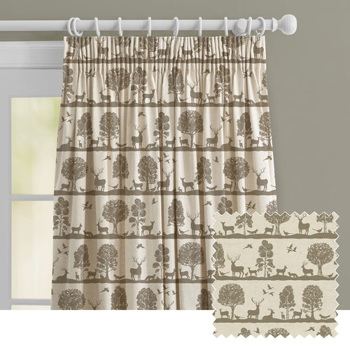 Animal Grey M2M - Cairngorms Printed Made to Measure Curtains Birch Voyage Maison