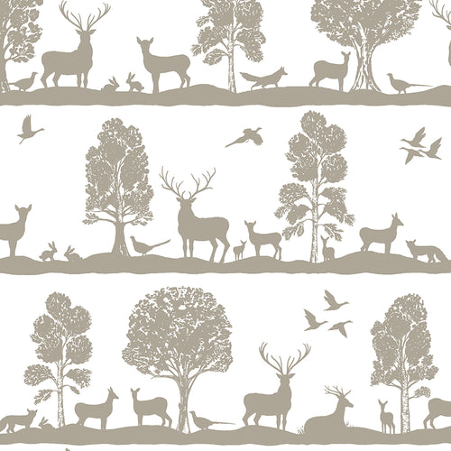 Animal Grey M2M - Cairngorms Printed Made to Measure Curtains Birch Voyage Maison