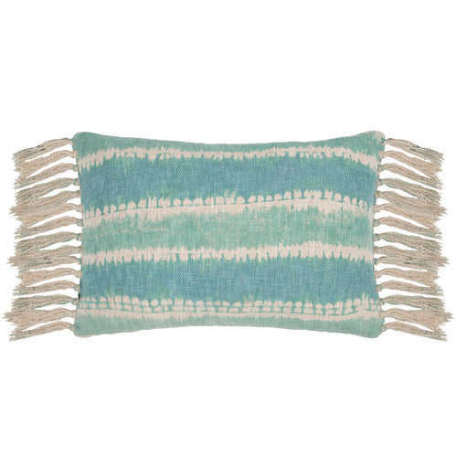 Voyage Maison Cairns Printed Feather Cushion in Seafoam