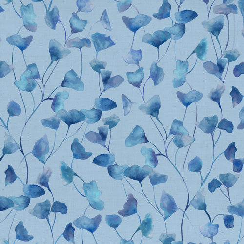 Floral Blue Fabric - Cala Printed Cotton Fabric (By The Metre) Cobalt Voyage Maison