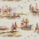Caledonian Printed Cotton Fabric (By The Metre) Plum