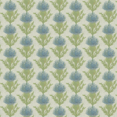 Floral Blue Fabric - Moray Woven Jacquard Fabric (By The Metre) Aqua Voyage Maison