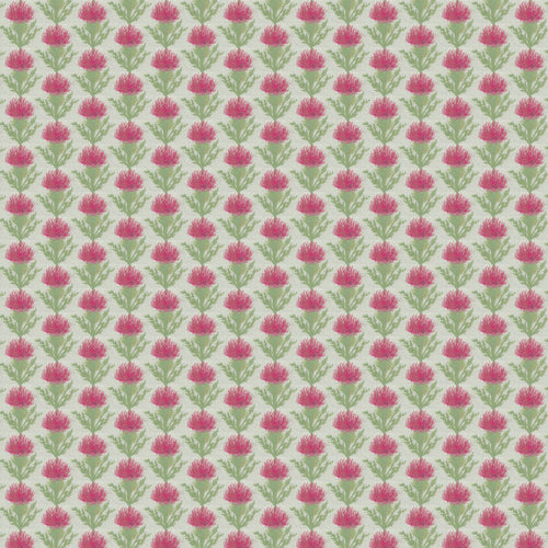 Floral Pink Fabric - Moray Woven Jacquard Fabric (By The Metre) Fuchsia Voyage Maison