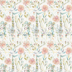 Carneum Floral Printed Cotton Fabric (By The Metre) Cinnamon