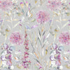 Carneum Floral Printed Cotton Fabric (By The Metre) Raspberry