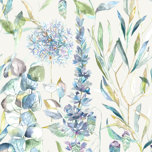 Floral Blue M2M - Carneum Floral Printed Cotton Made to Measure Roman Blinds Capri Voyage Maison