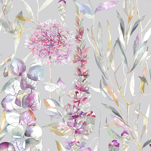 Floral Purple M2M - Carneum Floral Printed Cotton Made to Measure Roman Blinds Raspberry Voyage Maison