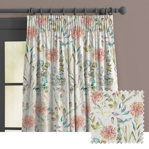 Floral Cream M2M - Carneum Ann Printed Made to Measure Curtains Cinnamon Voyage Maison