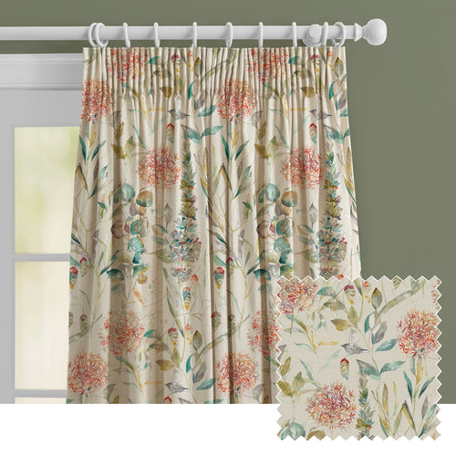Floral Cream M2M - Carneum Printed Made to Measure Curtains Cinnamon Voyage Maison