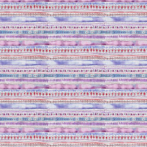 Samples - Carnival Stripe Printed Fabric Sample Swatch Blossom Voyage Maison