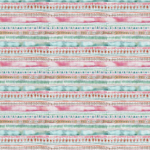 Samples - Carnival Stripe Printed Fabric Sample Swatch Dusk Voyage Maison