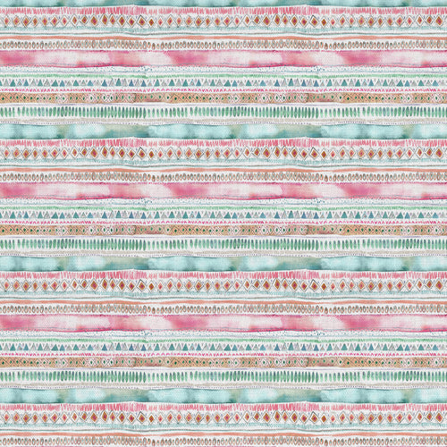  Samples - Carnival Stripe Printed Fabric Sample Swatch Dusk Voyage Maison