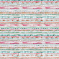  Samples - Carnival Stripe Printed Fabric Sample Swatch Dusk Voyage Maison