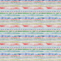  Samples - Carnival Stripe Printed Fabric Sample Swatch Primary Voyage Maison