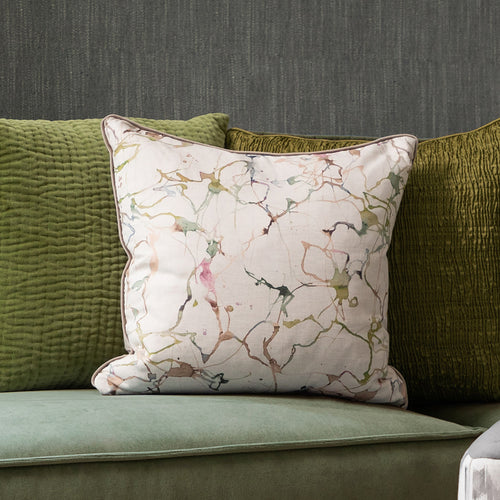 Voyage Maison Carrara Printed Feather Cushion in Meadow