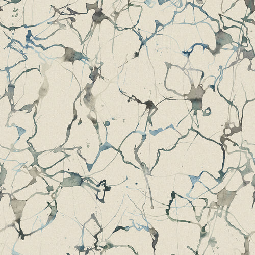 Abstract Cream Fabric - Carrara Printed Cotton Fabric (By The Metre) Frost Additions