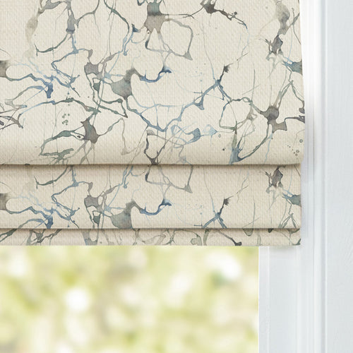 Abstract Cream M2M - Carrara Printed Cotton Made to Measure Roman Blinds Frost Voyage Maison