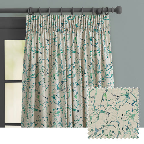 Abstract Cream M2M - Carrara Printed Made to Measure Curtains Ocean Voyage Maison