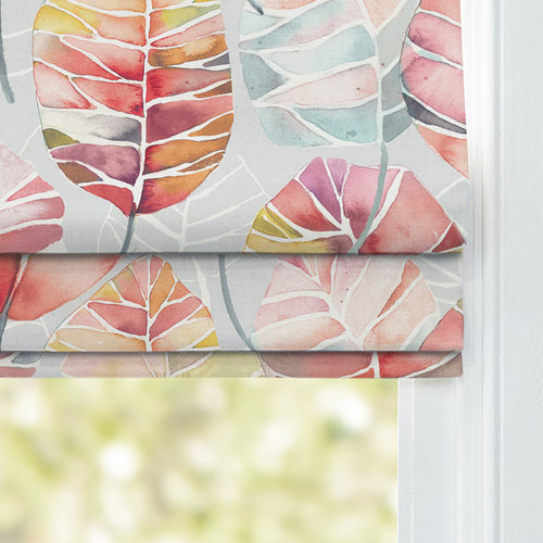 Floral Orange M2M - Cassava Printed Cotton Made to Measure Roman Blinds Cinnamon Voyage Maison