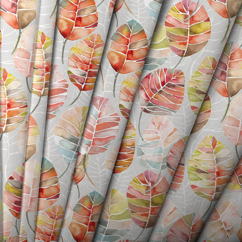 Floral Orange M2M - Cassava Printed Cotton Made to Measure Roman Blinds Cinnamon Voyage Maison