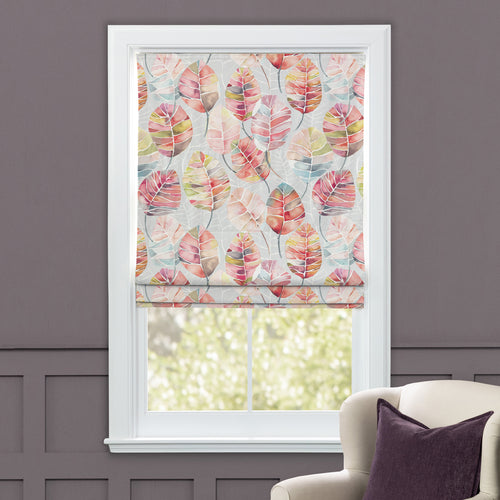 Floral Orange M2M - Cassava Printed Cotton Made to Measure Roman Blinds Cinnamon Voyage Maison