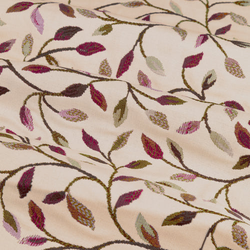 Cervino Jacquard Room Darkening Pencil Pleat Curtains Damson