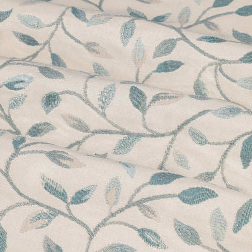 Cervino Jacquard Room Darkening Pencil Pleat Curtains Duck Egg