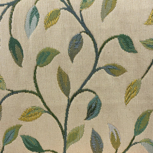 Floral Green Fabric - Cervino Woven Jacquard Fabric (By The Metre) Winter Voyage Maison