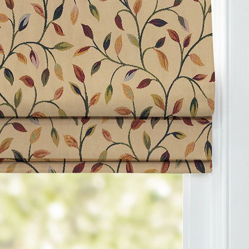 Floral Red M2M - Cervino Woven Jacquard Made to Measure Roman Blinds Default Voyage Maison