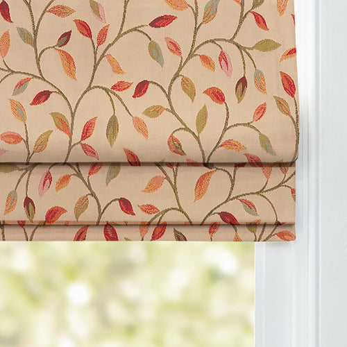 Floral Red M2M - Cervino Woven Jacquard Made to Measure Roman Blinds Default Voyage Maison