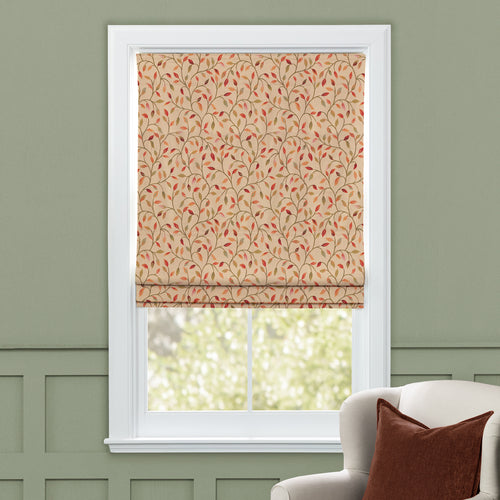 Floral Red M2M - Cervino Woven Jacquard Made to Measure Roman Blinds Default Voyage Maison