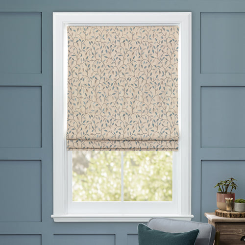 Floral Blue M2M - Cervino Woven Jacquard Made to Measure Roman Blinds Default Voyage Maison