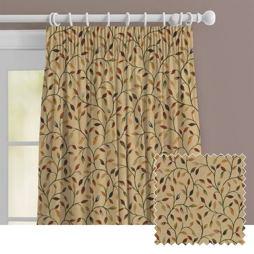 Floral Red M2M - Cervino Woven Jacquard Made to Measure Curtains Default Voyage Maison