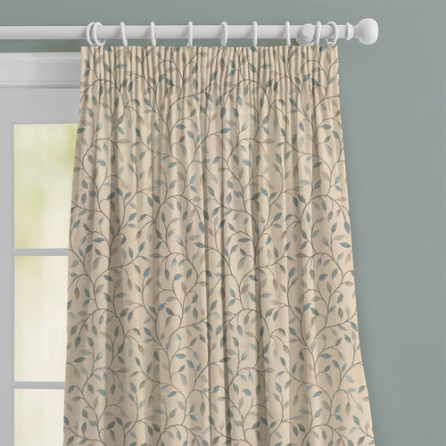 Floral Blue M2M - Cervino Woven Jacquard Made to Measure Curtains Default Voyage Maison