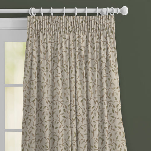 Floral Green M2M - Cervino Woven Jacquard Made to Measure Curtains Default Voyage Maison