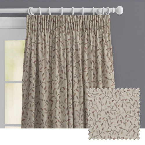 Floral Purple M2M - Cervino Woven Jacquard Made to Measure Curtains Default Voyage Maison