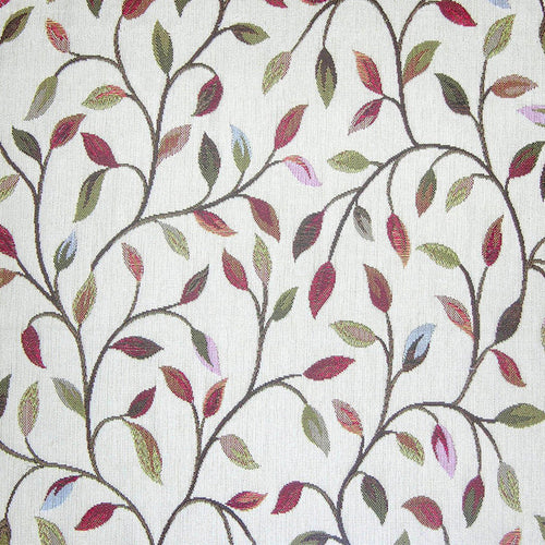 Floral Green Fabric - Cervino Woven Jacquard Fabric (By The Metre) Forest Green Voyage Maison
