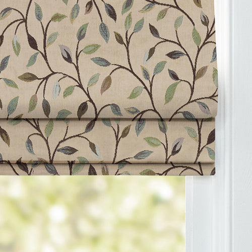 Floral Blue M2M - Cervino Woven Jacquard Made to Measure Roman Blinds Default Voyage Maison