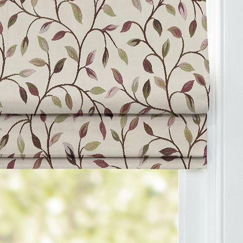 Floral Purple M2M - Cervino Woven Jacquard Made to Measure Roman Blinds Default Voyage Maison