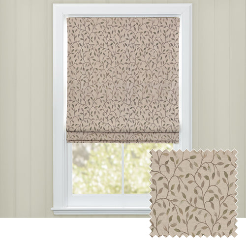 Floral Beige M2M - Cervino Woven Jacquard Made to Measure Roman Blinds Default Voyage Maison