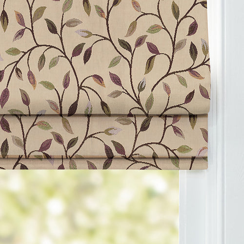 Floral Purple M2M - Cervino Woven Jacquard Made to Measure Roman Blinds Default Voyage Maison