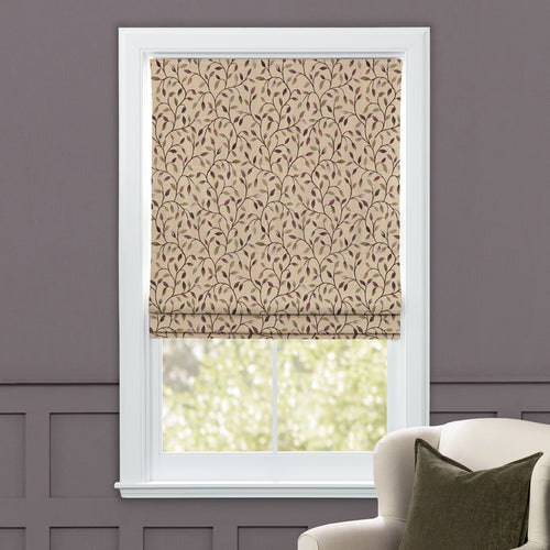 Floral Purple M2M - Cervino Woven Jacquard Made to Measure Roman Blinds Default Voyage Maison