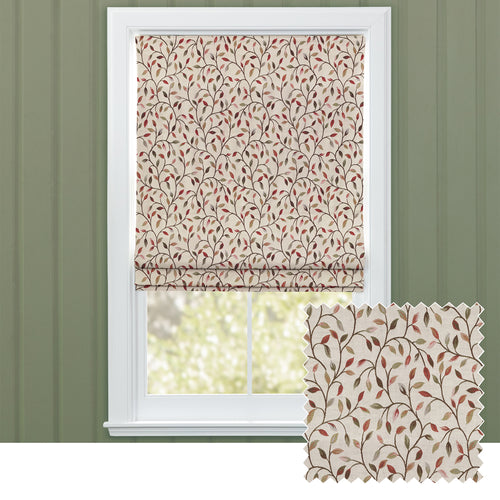 Floral Red M2M - Cervino Woven Jacquard Made to Measure Roman Blinds Default Voyage Maison