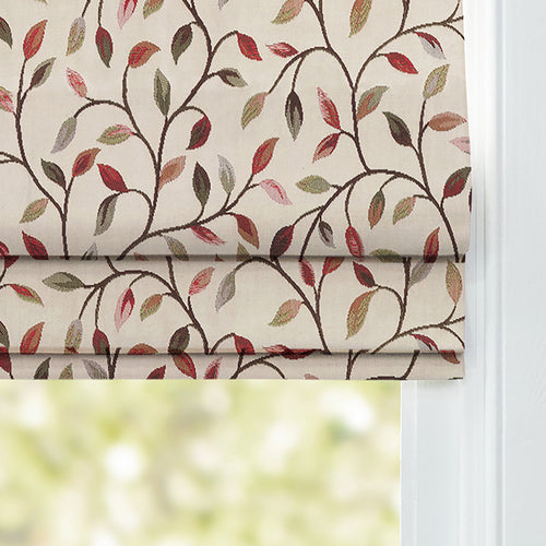 Floral Red M2M - Cervino Woven Jacquard Made to Measure Roman Blinds Default Voyage Maison