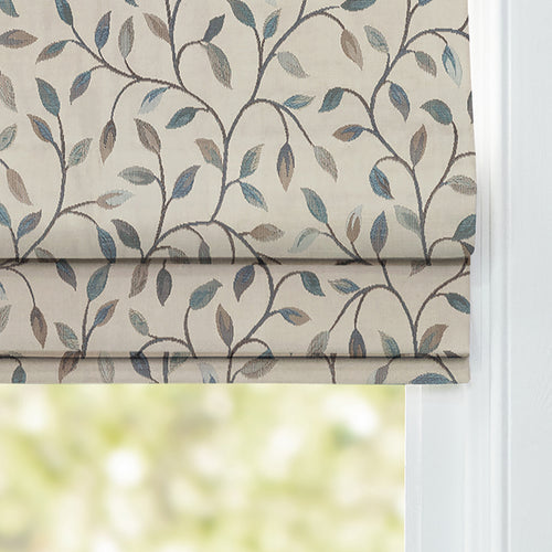 Floral Blue M2M - Cervino Woven Jacquard Made to Measure Roman Blinds Default Voyage Maison