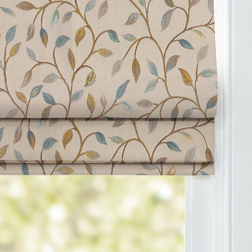 Floral Blue M2M - Cervino Woven Jacquard Made to Measure Roman Blinds Default Voyage Maison