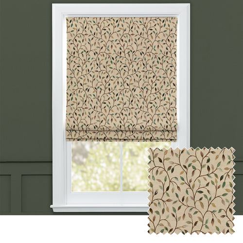 Floral Black M2M - Cervino Woven Jacquard Made to Measure Roman Blinds Default Voyage Maison